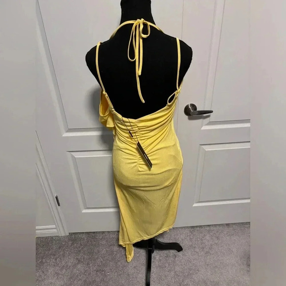 NWT | Fashion Nova | Yellow  Fluttering About Mini Dress | Size M - Picture 6 of 7